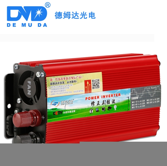 德姆达DMD-1000W-24V转220V车载房车七大保护逆变器夏日出售