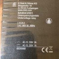 供应德国Dold 继电器 BA9043/001 3AC50-400HZ